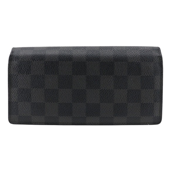 Louis Vuitton Handbags - Louis Vuitton Long Wallet Damier Graphite Black Canvas Open